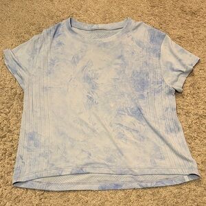 Lululemon Train to Be Light Blue Short Sleeve Shirt